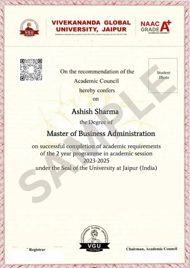 sample certificate