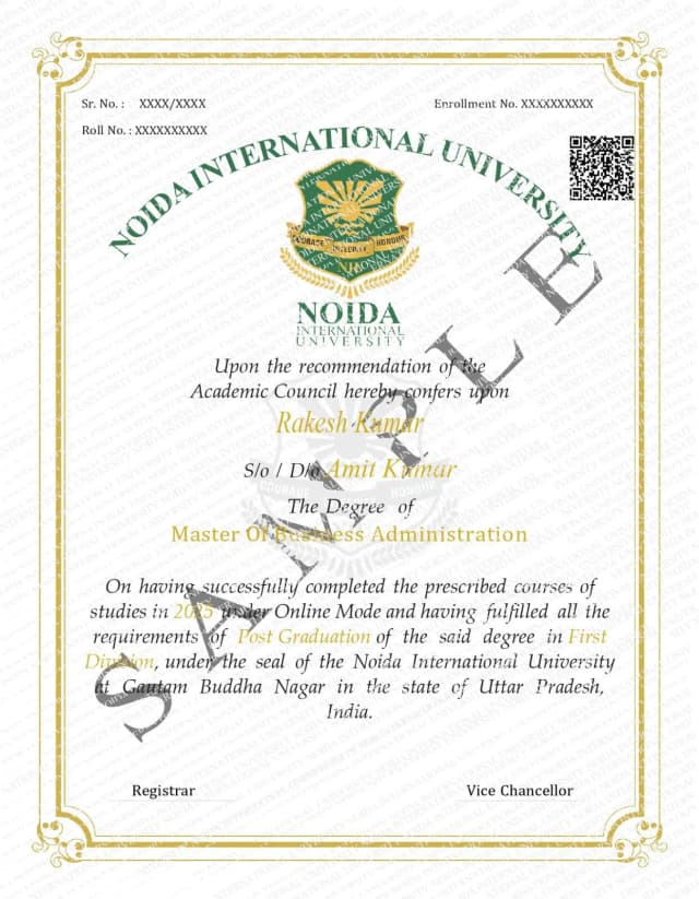 sample certificate