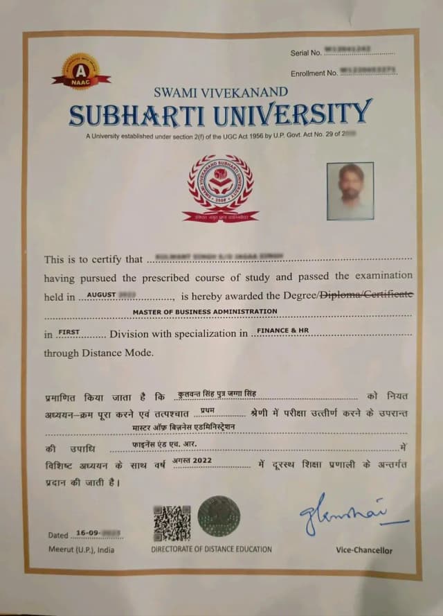 sample certificate