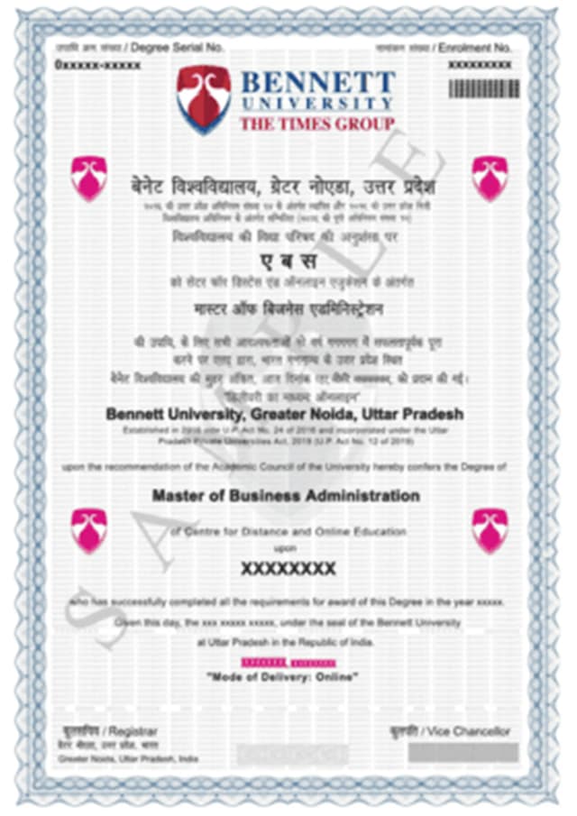 sample certificate