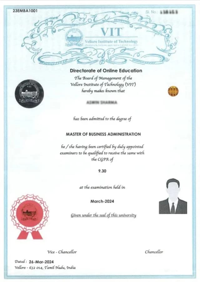 sample certificate