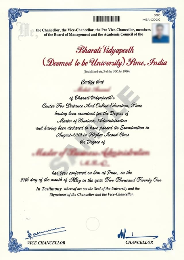sample certificate