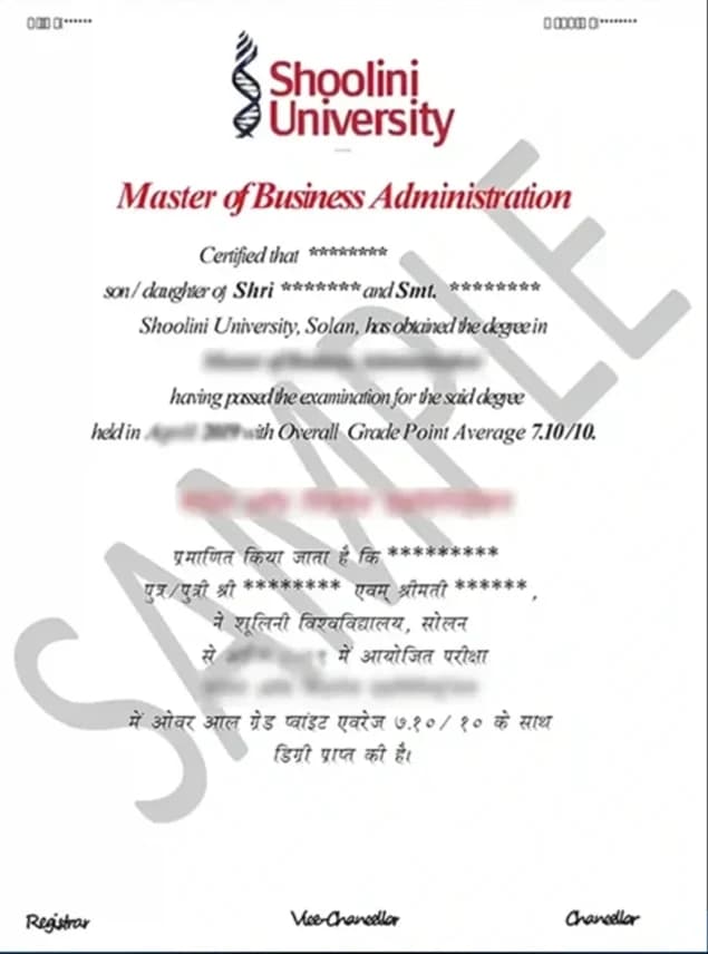 sample certificate