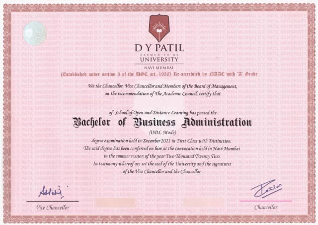 sample certificate